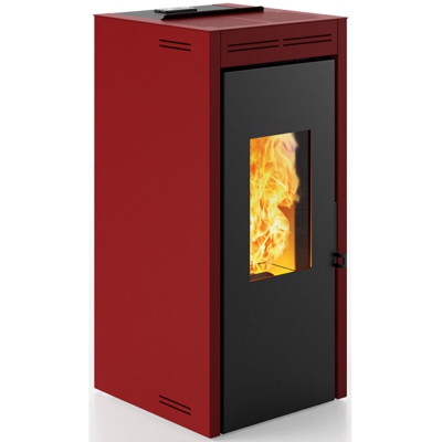 termostufa a pellet idro 'teramo 17' bordeaux - Invicta