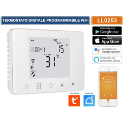 Termostato Digitale Programmabile Per Caldaia A Gas Murale Da Parete Scatola 503 Riscaldamento Termosifone Ad Acqua WiFi Compatibile Con Amazon Alexa precio