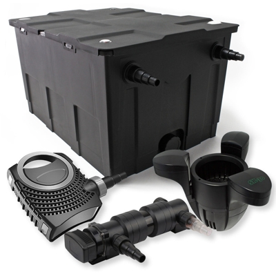 SunSun 1-Camera Set per il filtro 60000l 18W UVC 6er Depuratore per stagni NEO8000 70W Pompa Skimmer