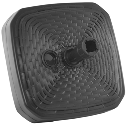 Markenartikel - Base per ombrellone Supporto per ombrelloni riempibile resistente alle intemperie rotondo e angolare eckig anthrazit (de) en oferta