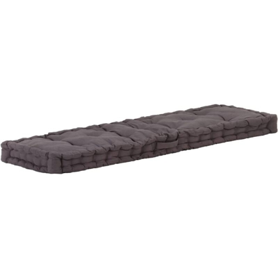 YOUTHUP Cuscino per Pallet e Pavimento in Cotone 120x40x7 cm Antracite - Antracite