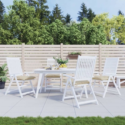 Cuscini per Sedie 4 pz Beige 40x40x7 cm in Tessuto - Beige - Vidaxl