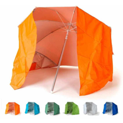 Ombrellone mare portatile moto leggero alluminio spiaggia tenda 200 cm Piuma | Arancione características