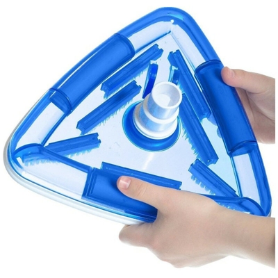 Aspirapolvere triangolare con spazzola per il rivestimento della piscina