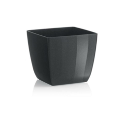 Vaso quadrato 'Colour Santiago' da esterno e giardino per piante e fiori. -20 x 20 x H 17 cm / Nero en oferta