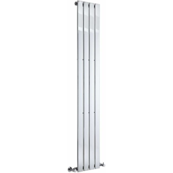 Hudson Reed Delta Radiatore Termoarredo di Design Verticale Moderno - Termosifone con Finitura Cromata - Pannelli Piatti - 1800 x 300mm - 445 Watt en oferta