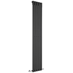 Hudson Reed Delta Radiatore Termoarredo di Design Verticale Moderno - Termosifone con Finitura Opaca Nera - Pannelli Piatti - 1780 x 350mm - 823 Watt precio