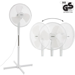 AREBOS Ventilatore in piedi 45 W Air Cooler Fan Oscillante Bianco características