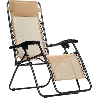 Lettino da sole individuale. Lettino pieghevole traspirante con poggiatesta per uso esterno. Sedie reclinabili regolabili per giardino esterno,