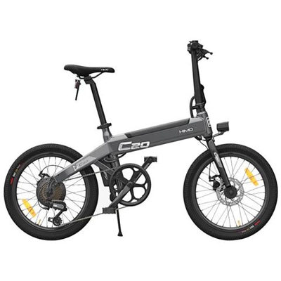 Xiaomi Himo C20 Bicicletta Elettrica Pieghevole Per Ciclomotore 250w Motore 25 Km / H Pompa Di Donfiaggio Nascosta Azionamento A Velocità Variabile -grigio
