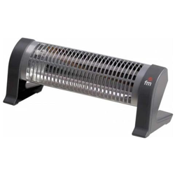 FM Calefacción 2302-C stufetta elettrica Stufetta al quarzo Nero, Grigio 1200 W precio