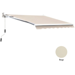 Tende da sole a Bracci Balcone Alluminio Avvolgibile a Barra quadra San Giorgio - Colore: Beige - Dimensioni: 4 x 3 m características