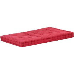 YOUTHUP Cuscino per Pallet e Pavimento in Cotone 120x80x10 cm Bordò - Rosso características