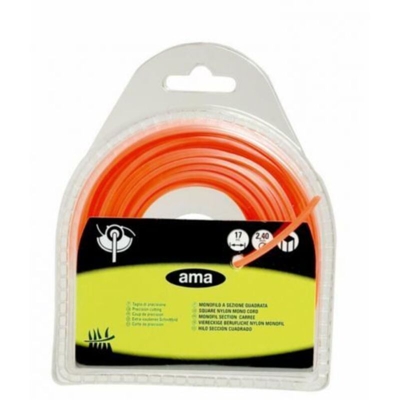 AMA - Filo per decespugliatore quadro mm 4 metri 25