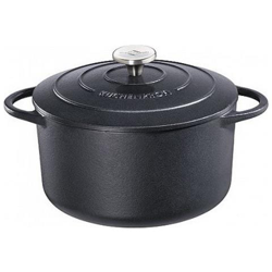 Pirofila Tonda In Ghisa Smaltata Nera 24cm - 0401001024 precio