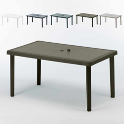 Tavolo Poly rattan rettangolare 150x90 Boheme | Marrone - Grand Soleil características