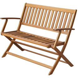 Asupermall - Panchina da Giardino 120 cm in Legno Massello d'Acacia características