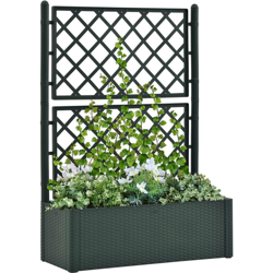 Letto Rialzato da Giardino con Graticcio e Irrigazione Verde - Verde - Youthup precio