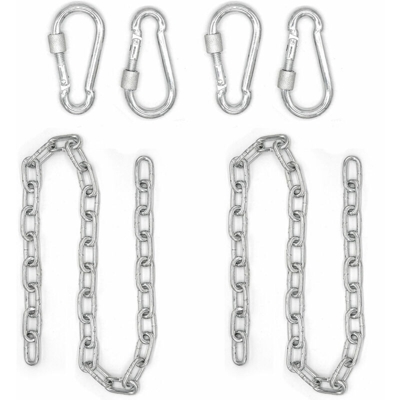 Amanka - 2x 230kg Catena per Sedia Appesa 100cm Sospensione 4 Moschettoni per Amaca