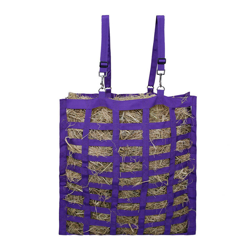 Sacco per fieno ed erba per l'alimentazione del cavallo, sacco per erba appassita (viola). precio