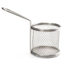 Lgvshopping - Cestello Rotondo Per Friggere Le Patatine Fritte Frittura In Metallo 11x7x9cm precio