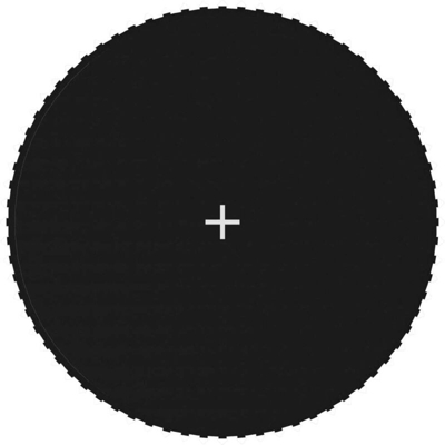 vidaXL Telo da Salto Nero per Trampolino Rotondo di 13 Piedi/3,96 m - Nero