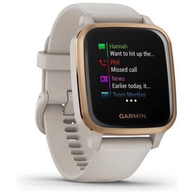 Smartwatch Venu SQ Impermeabile Display 1.3'' Cardiofrequenza GPS Bluetooth Colore Sabbia, Oro Rosa