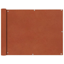 Paravento da Balcone in Tessuto Oxford 90x600 cm Terracotta - Beige - Vidaxl precio