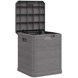 Baule da Giardino 90 L Marrone - Marrone - Vidaxl características