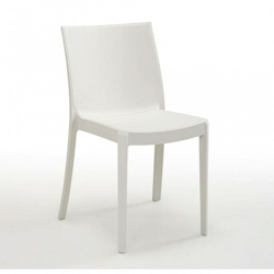 Sedia Casa x4 Moderna Bar Giardino Interno Esterno Design Bianco Perla en oferta