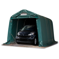 Tendapro.it - Tenda Garage 2,4 x 3,6m Tenda per il bestiame Tenda Capannone in PVC ca. 550 g/m² e stabile costruzione in acciaio verde características