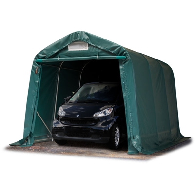 Tendapro.it - Tenda Garage 2,4 x 3,6m Tenda per il bestiame Tenda Capannone in PVC ca. 550 g/m² e stabile costruzione in acciaio verde