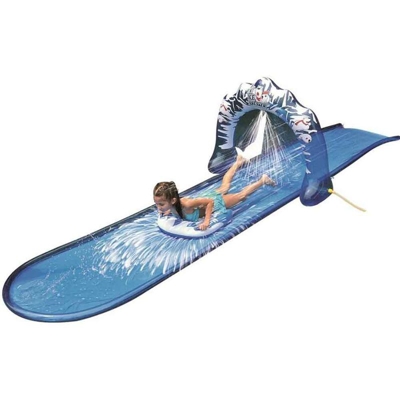 Acqua Scivolo Ferroviario Bambini 500cm Gioco Esterno Giardino Piscina + Spuzzi