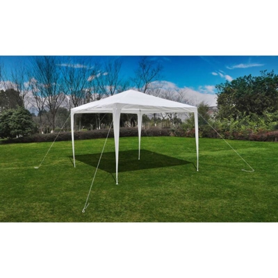 Gazebo da Esterno 3x3 m con Tetto a Piramide per Feste - Bianco - Vidaxl
