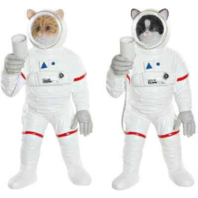 Lampada da Tavolo DKD Home Decor Bianco Resina (2 pcs) (24 x 23.5 x 47 cm)