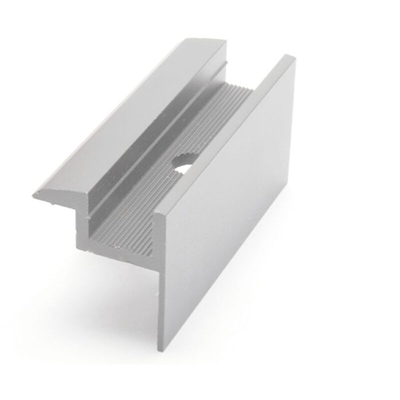 Morsetto terminale per fissaggio pannelli fotovoltaici di altezza/spessore 42 mm