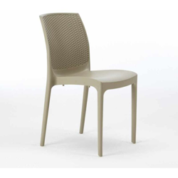 20 Sedie Plastica Poly Rattan Boheme Grand Soleil Bar Ristorante | Beige precio