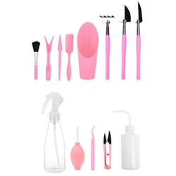 Set di attrezzi da giardinaggio in vaso rosa 13 pezzi (flacone spray, pala del secchio di riempimento) precio