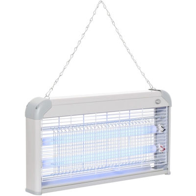 Lampada Antizanzare 30W, 48.5x8.5x26.5cm - Outsunny