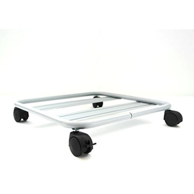 Carrello sottovaso quadrato con ruote cm. 37 ALLUMINIO