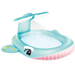 Intex Piscina per Bambini Balena con Spruzzo 201x196x91 cm - Multicolore en oferta