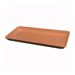 SOTTOVASO RETTANGOLARE Resina color TERRACOTTA 72x32x4,8H cm per VASO FESTONATO precio