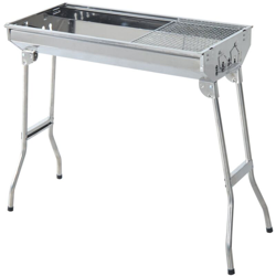 Griglia Barbecue Portatile e Pieghevole in Acciaio Inox, 73x33x71cm - Outsunny características