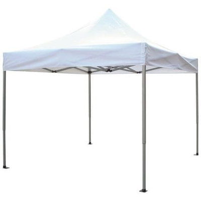 Gazebo Pieghevole 3 X 3 Professionale In Alluminio Telo Bianco Chiudibile Per Mercato Mercatino Feste Da Esterno Giardino