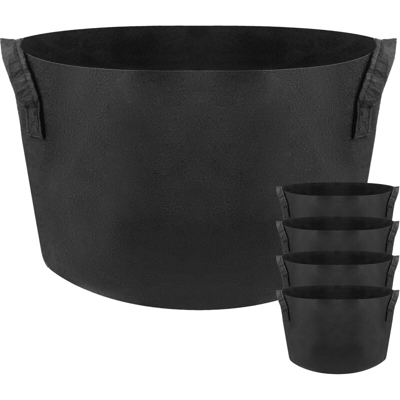Sacchi per piante in crescita Contenitore di tessuto Borse da 60 litri 50x32cm 5-pack - Primematik