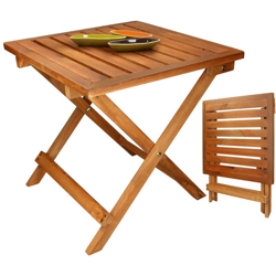 Tavolo da giardino in legno pieghevole arredo da esterno balcone tavolino caffè en oferta