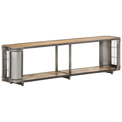 Mobile Porta Tv 150x30x40 Cm In Legno Massello Di Mango