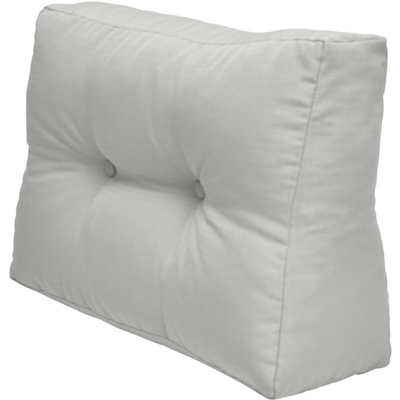 Beautissu Cuscino Laterale per Divano di Pallet Eco Elements - per divani con bancali di Legno Grigio chiaro, 60x40x20 cm