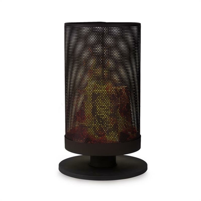 Ithaka Ciotola per Fuoco Cesto Braciere in Acciaio Stabile Stand nera - Blumfeldt