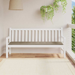 vidaXL Cuscino per Panca da Giardino Grigio Talpa 180x50x4 cm - Marrone precio